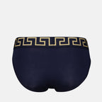 Ropa interior y homewear Medusa Greca Slip Versace Azul Homme