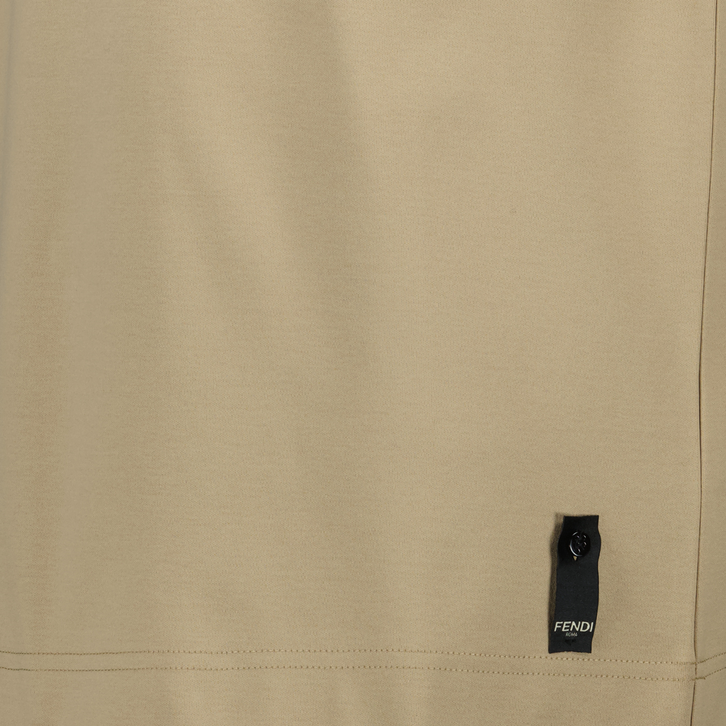T-Shirts Baumwoll-T-Shirt Fendi Beige Herren