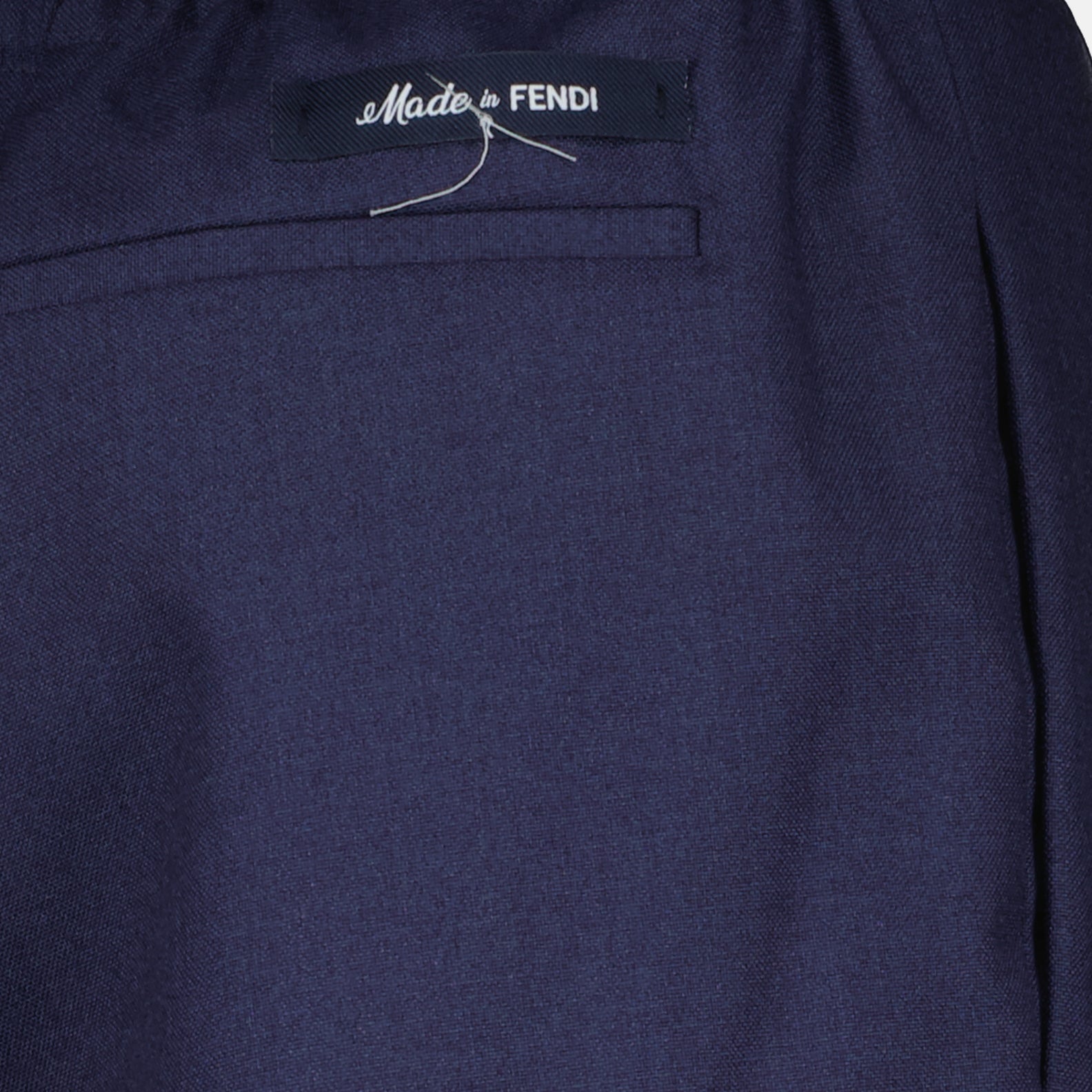 Pantalons Pantalon à pinces Fendi Bleu foncé Homme