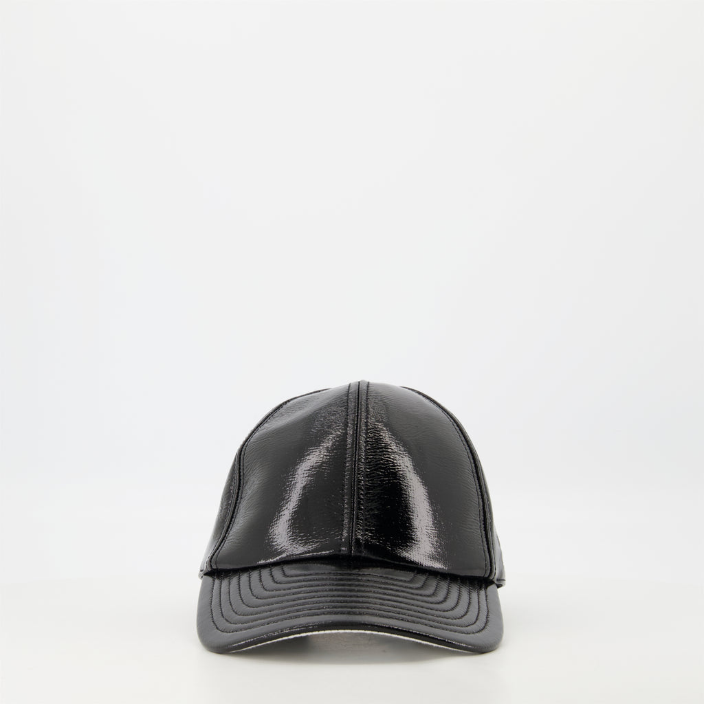 Chapéus, bonés e gorros Boné de Reedição em Vinil Courrèges Preto Unissex