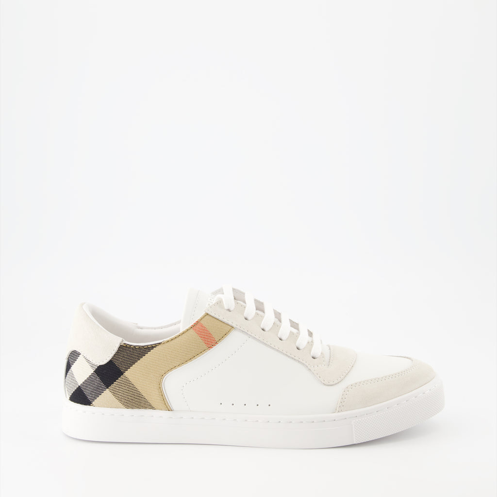 Baskets Baskets à carreaux Burberry Beige Homme