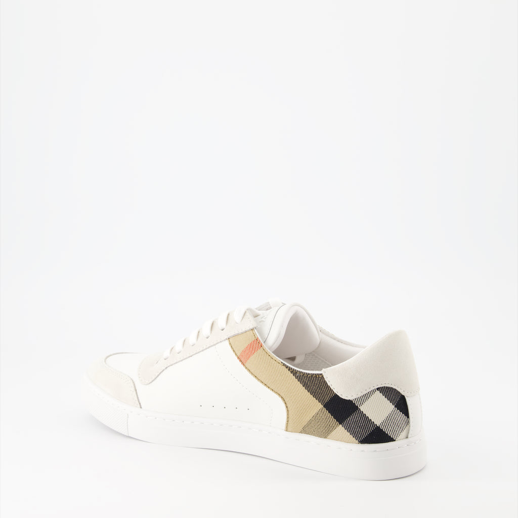Baskets Baskets à carreaux Burberry Beige Homme