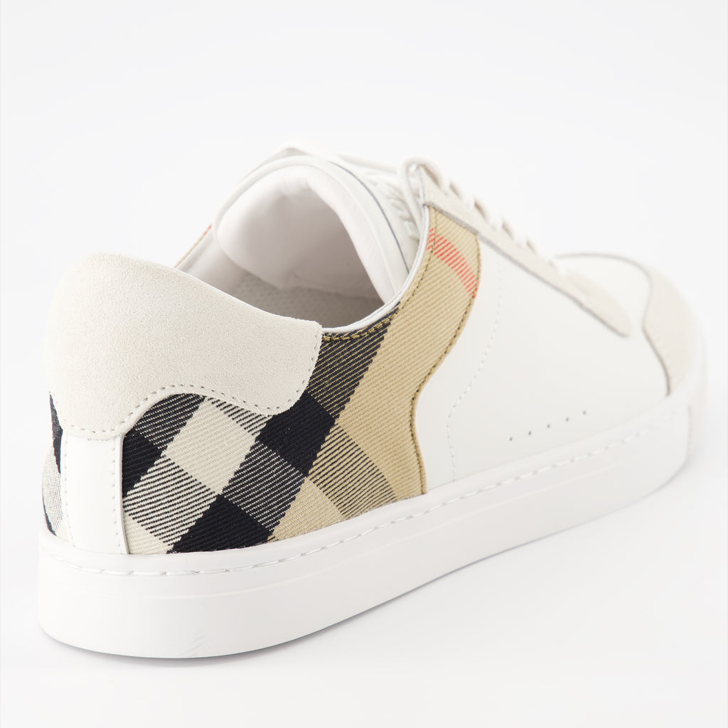 Baskets Baskets à carreaux Burberry Beige Homme