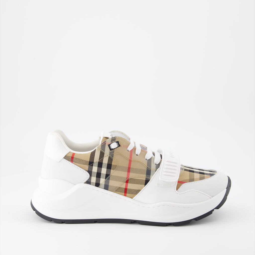Baskets Baskets Check Burberry Blanc Homme