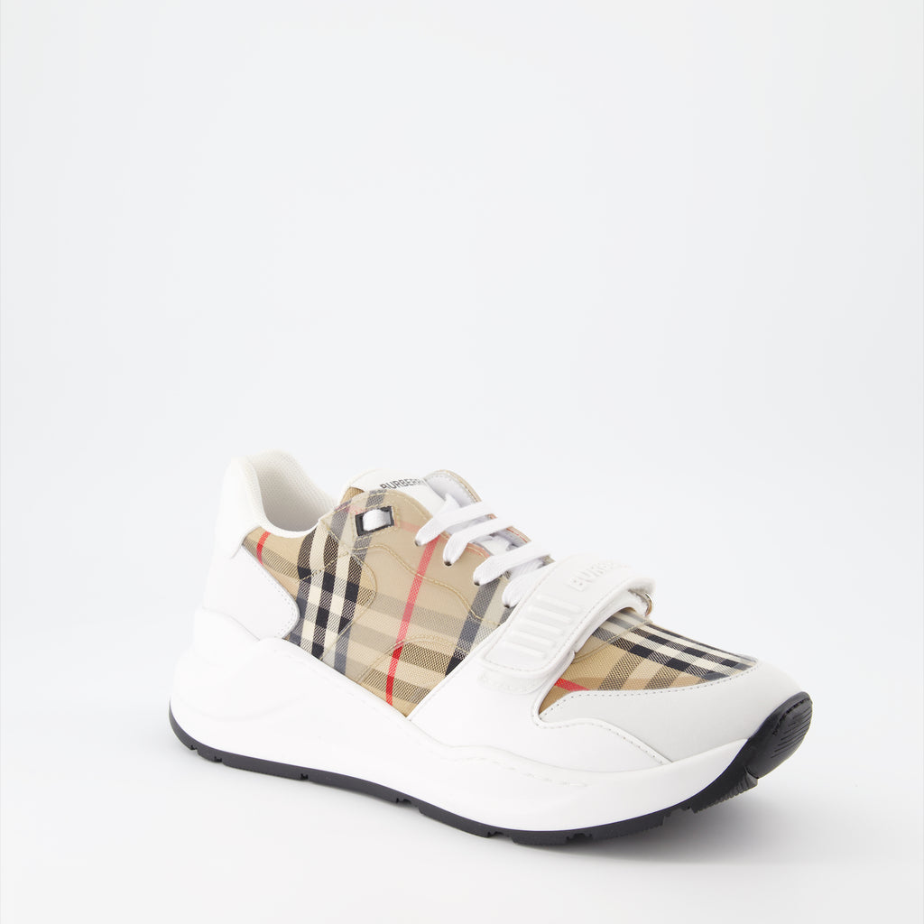 Baskets Baskets Check Burberry Blanc Homme