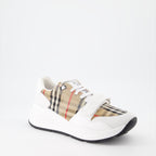 Baskets Baskets Check Burberry Blanc Homme