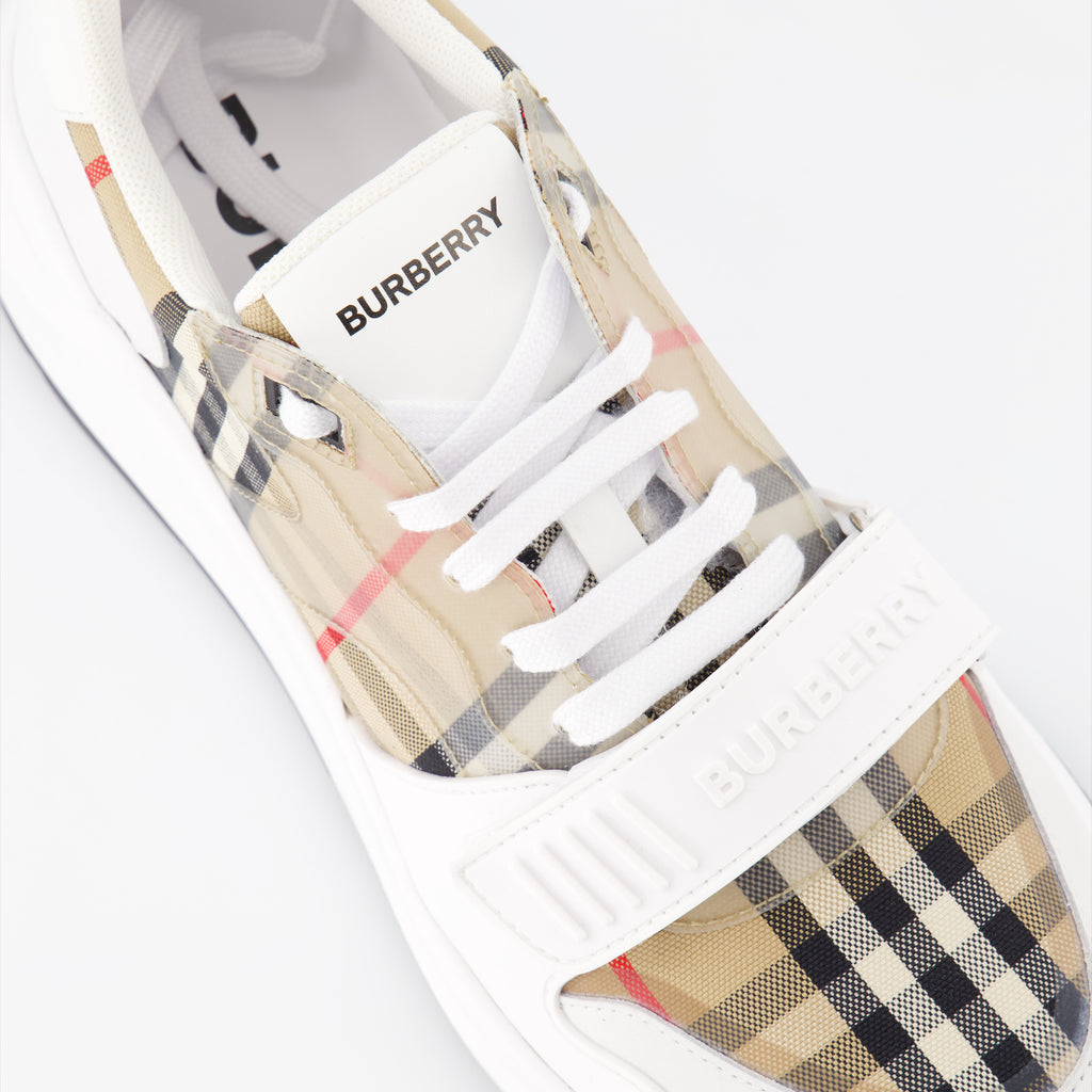 Baskets Baskets Check Burberry Blanc Homme