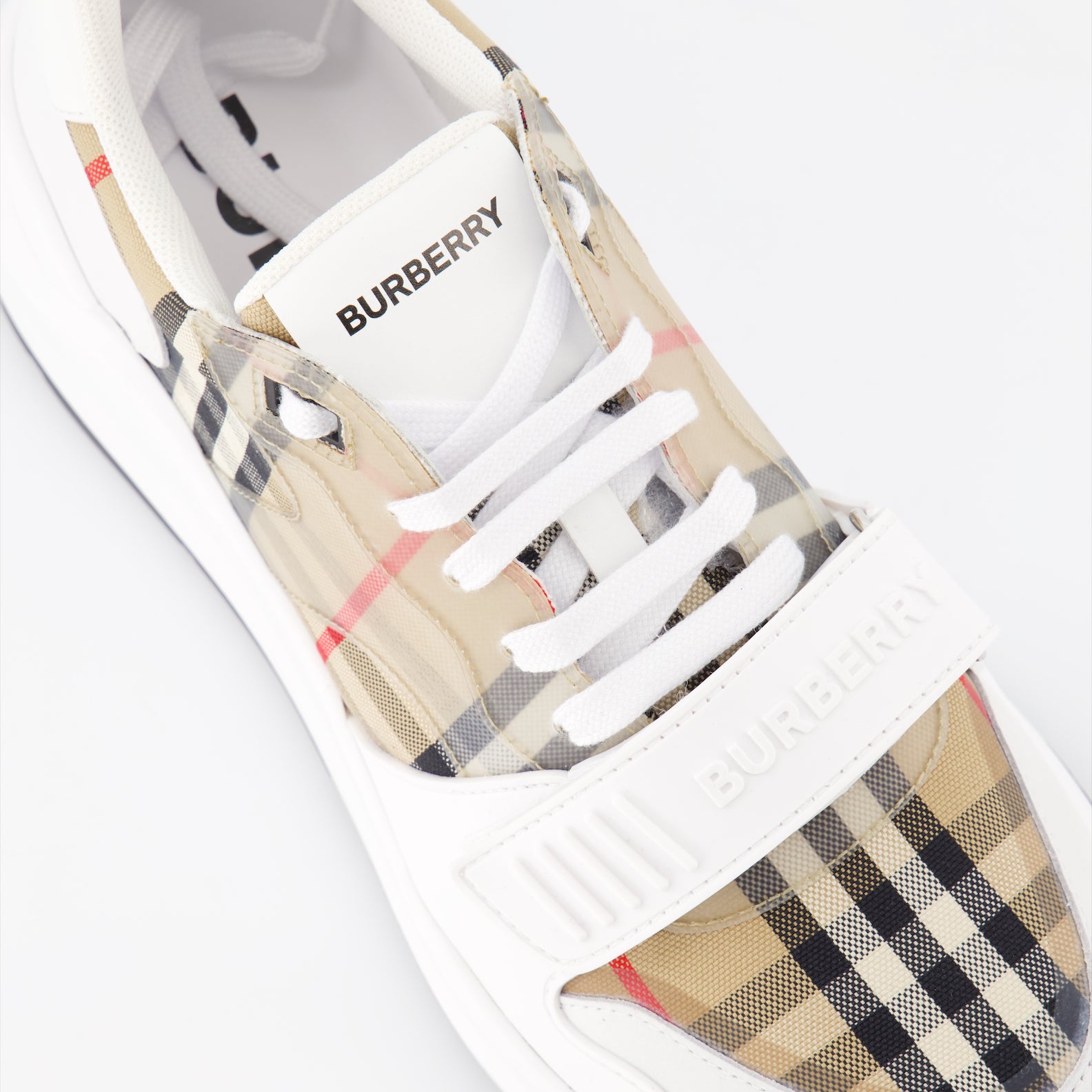 Baskets Baskets Check Burberry Blanc Homme