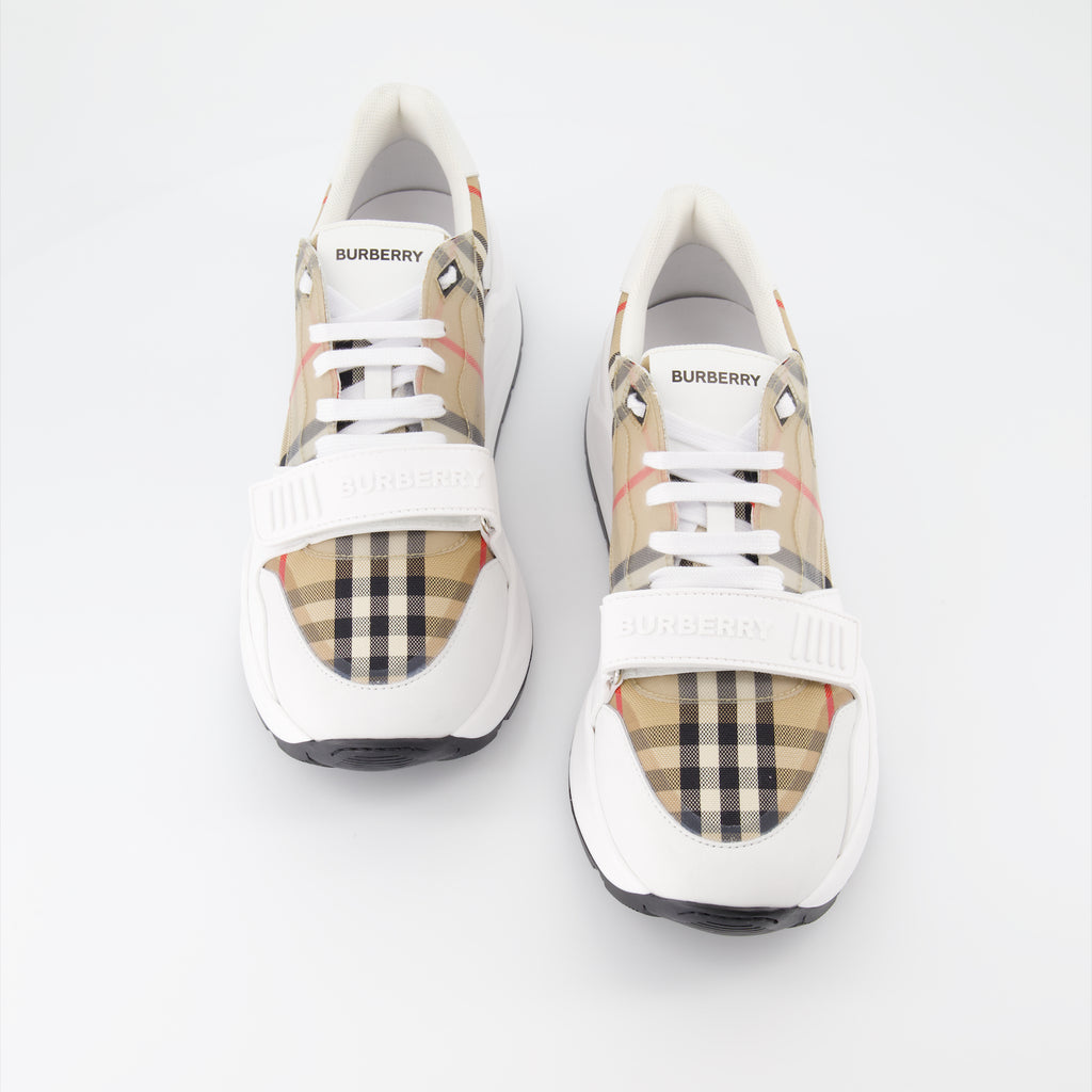 Baskets Baskets Check Burberry Blanc Homme