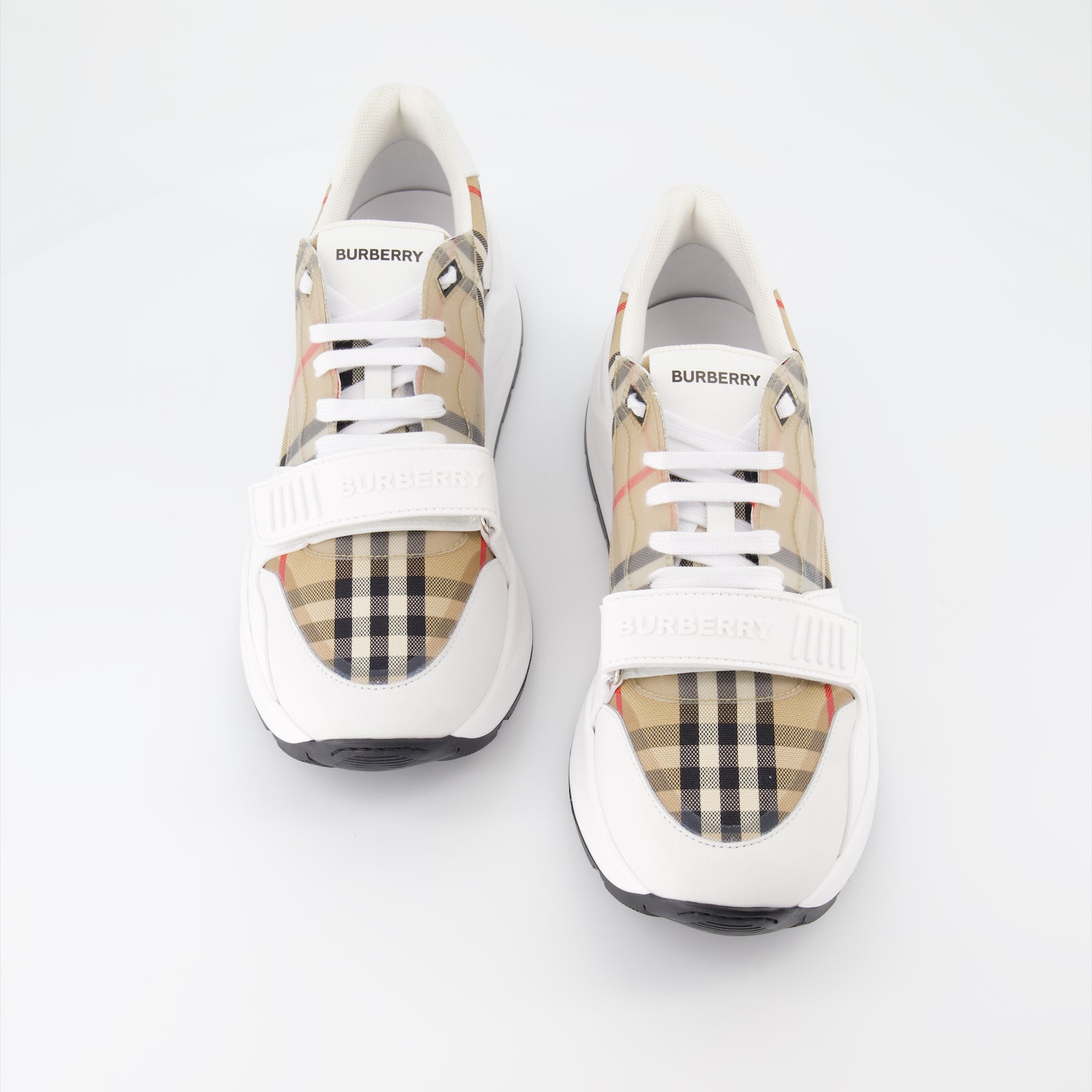 Baskets Baskets Check Burberry Blanc Homme
