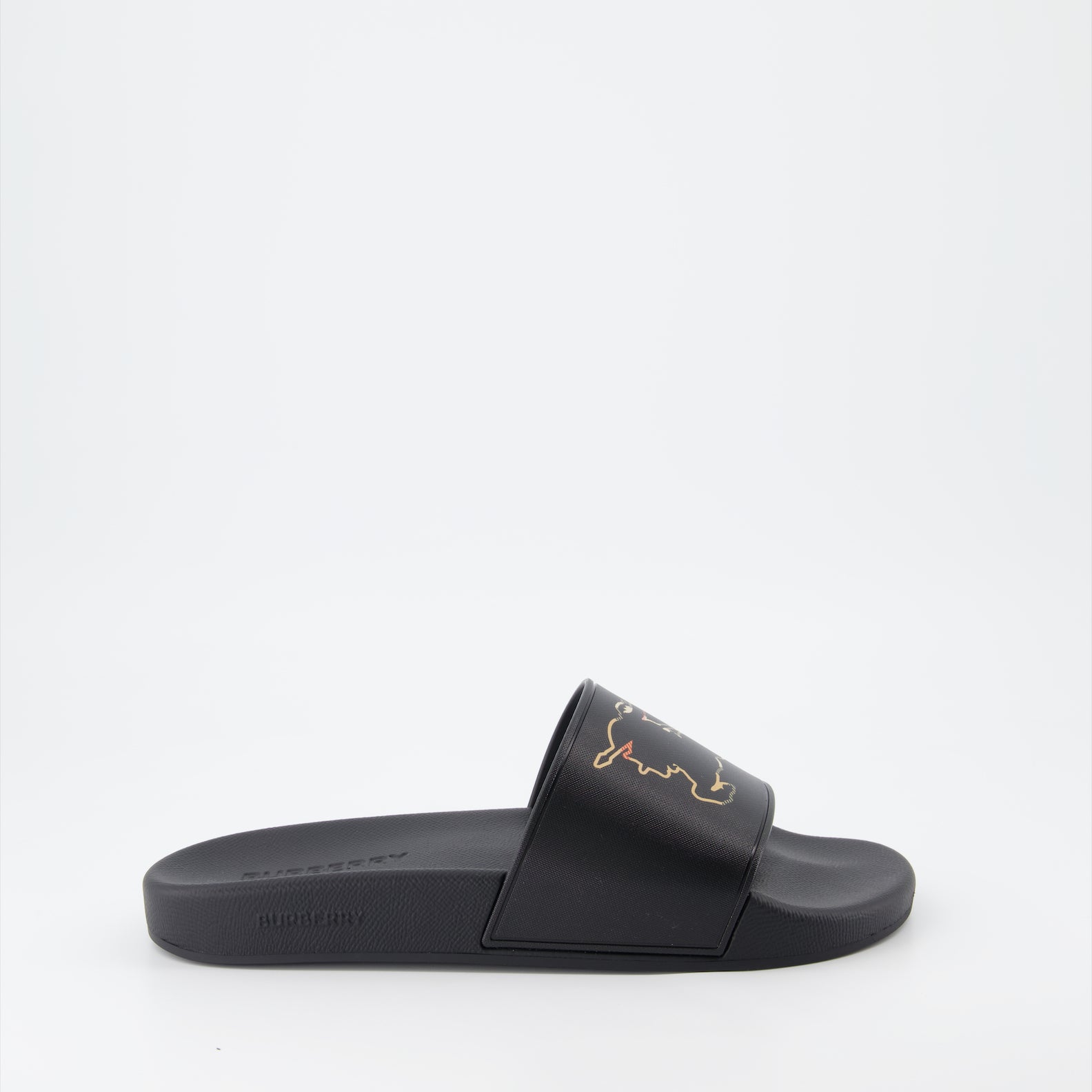 Sapatos abertos Claquettes Cavalier Burberry Preto Homme