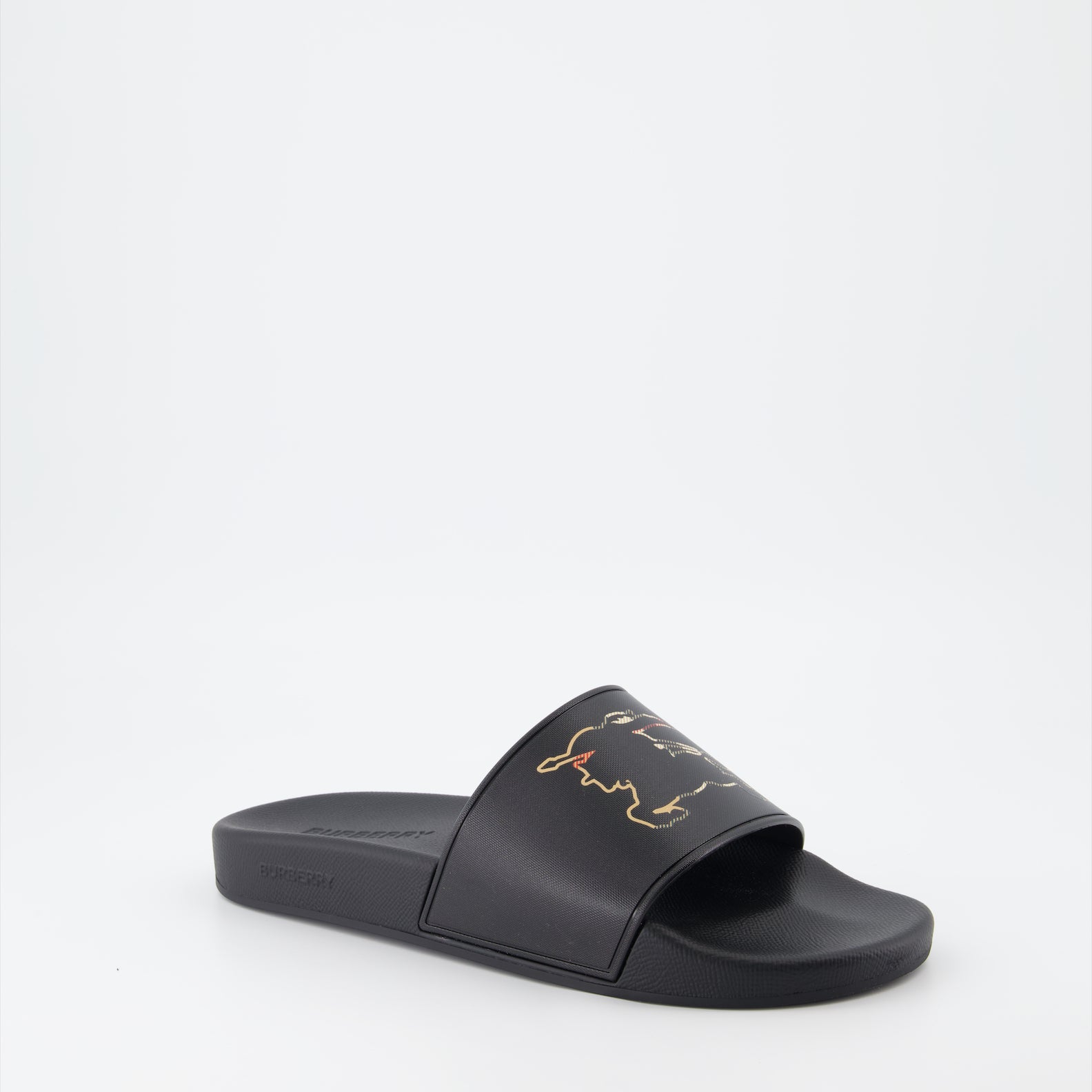 Sapatos abertos Claquettes Cavalier Burberry Preto Homme