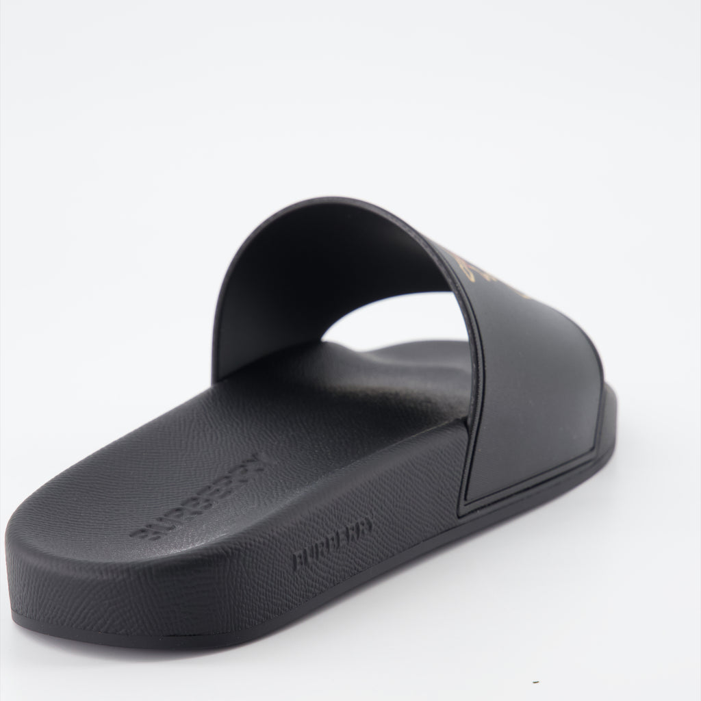 Sapatos abertos Claquettes Cavalier Burberry Preto Homme