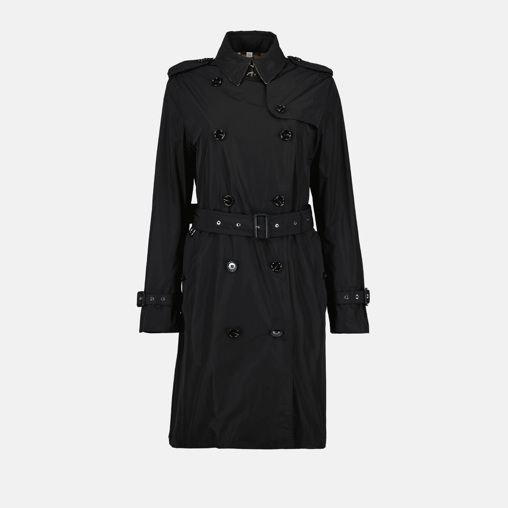 코트 켄싱턴 트렌치 코트 Burberry 검은색 Femme
