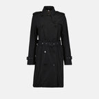 코트 켄싱턴 트렌치 코트 Burberry 검은색 Femme