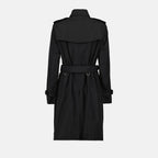 코트 켄싱턴 트렌치 코트 Burberry 검은색 Femme