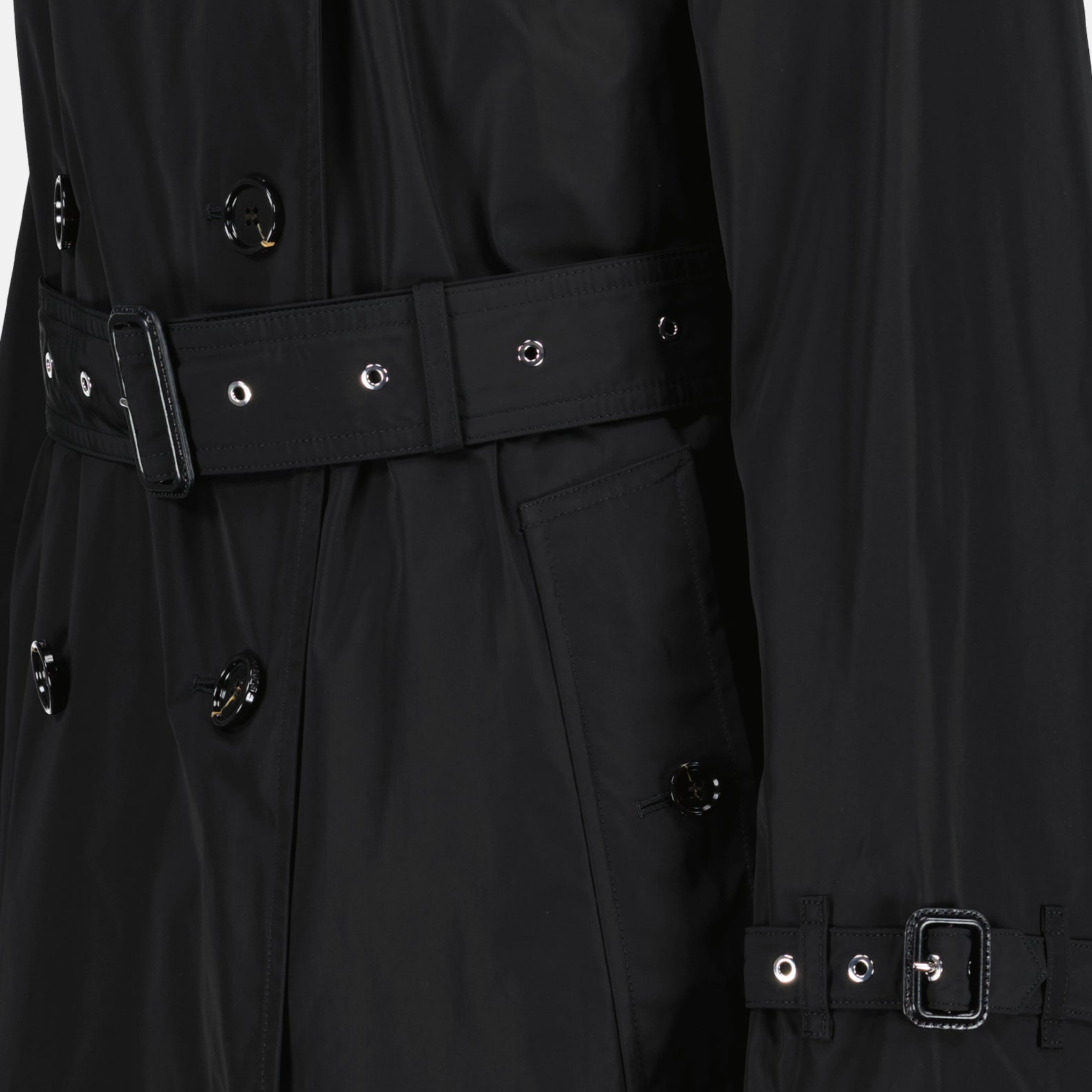 코트 켄싱턴 트렌치 코트 Burberry 검은색 Femme