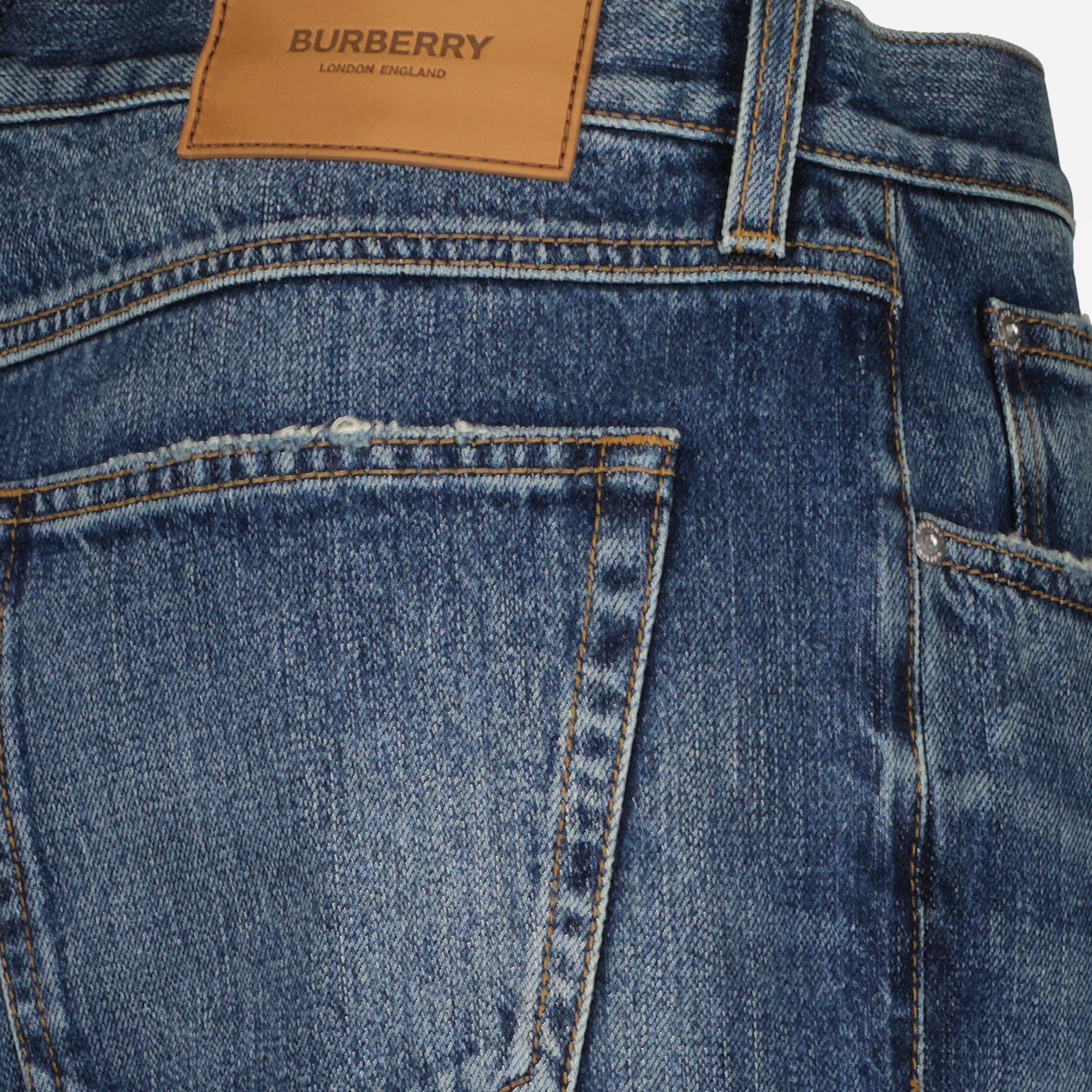 Pants Denim Pants Burberry Blue Man