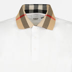 Polo shirts Check collar polo shirt Burberry White Man