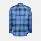 Camisas Chemise Check Burberry Azul Homme