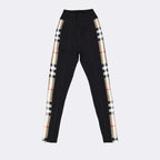 Pantaloni Leggings a quadri Burberry Nero Femme