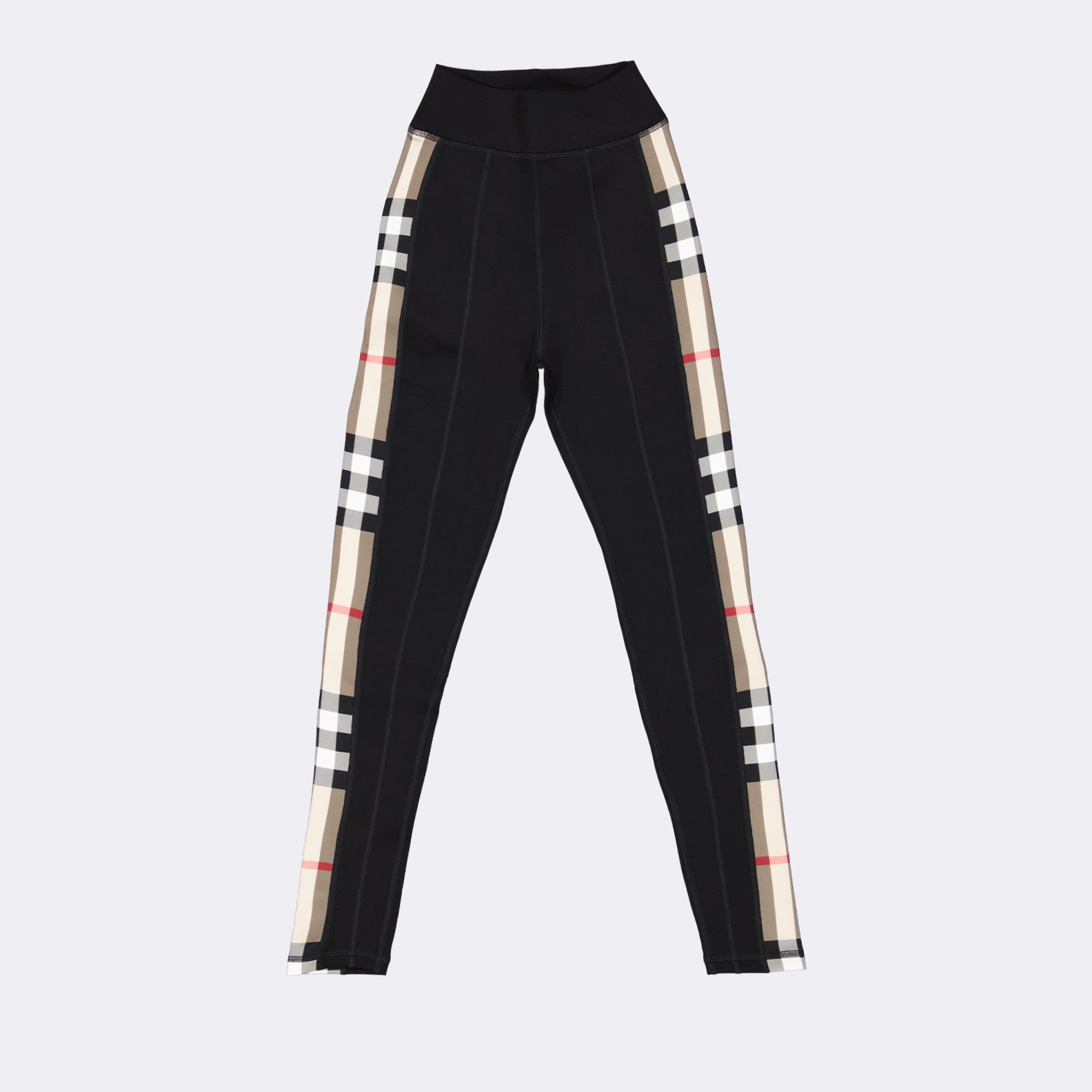 Pants Checked Leggings Burberry Black Women