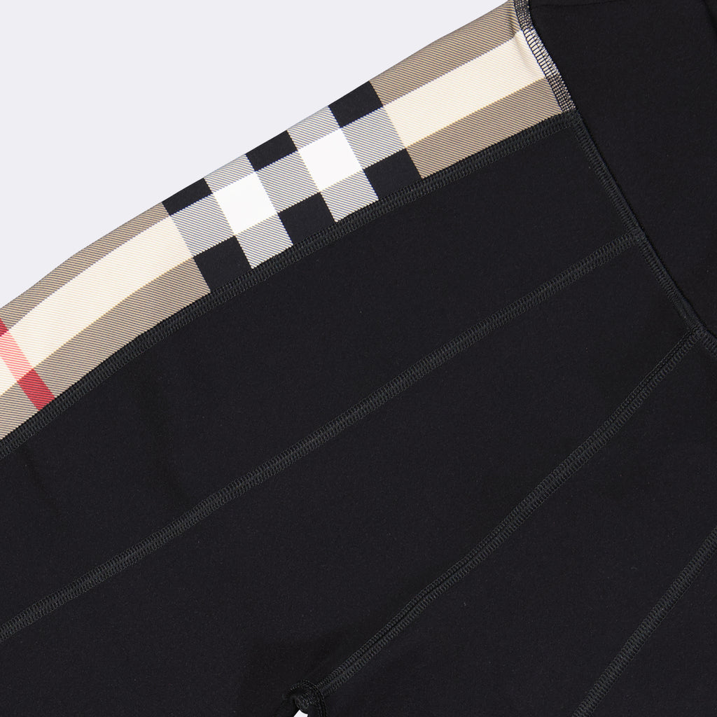 Pants Checked Leggings Burberry Black Women