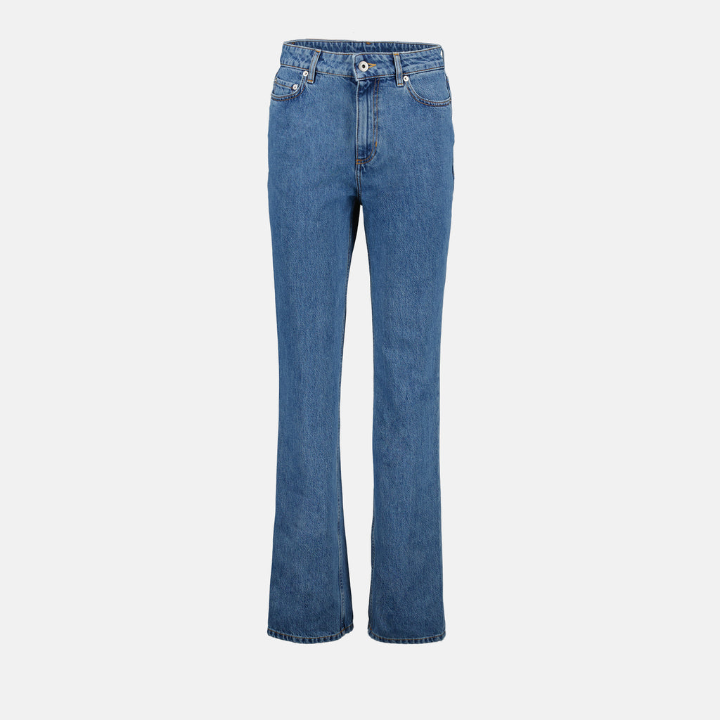 Pantalons Jean droit Burberry Bleu Femme