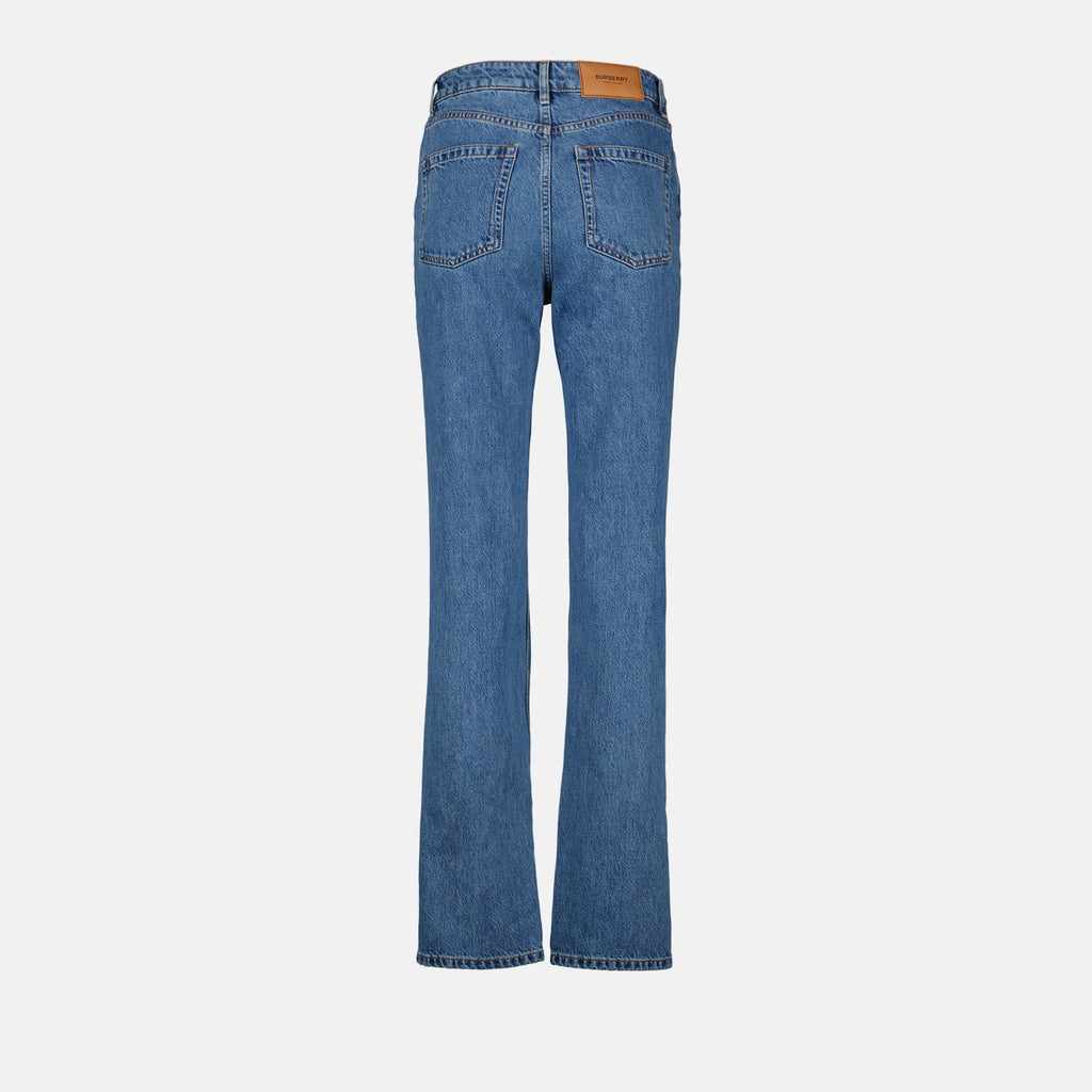 Pantalons Jean droit Burberry Bleu Femme