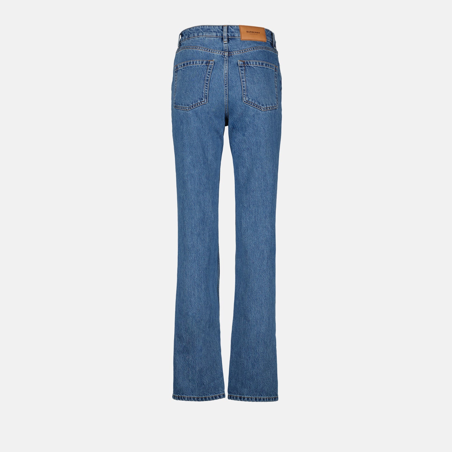 Pantalons Jean droit Burberry Bleu Femme