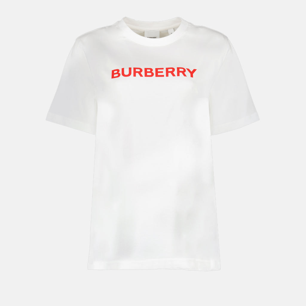 T-Shirts T-shirt à logo Burberry Weiß Femme