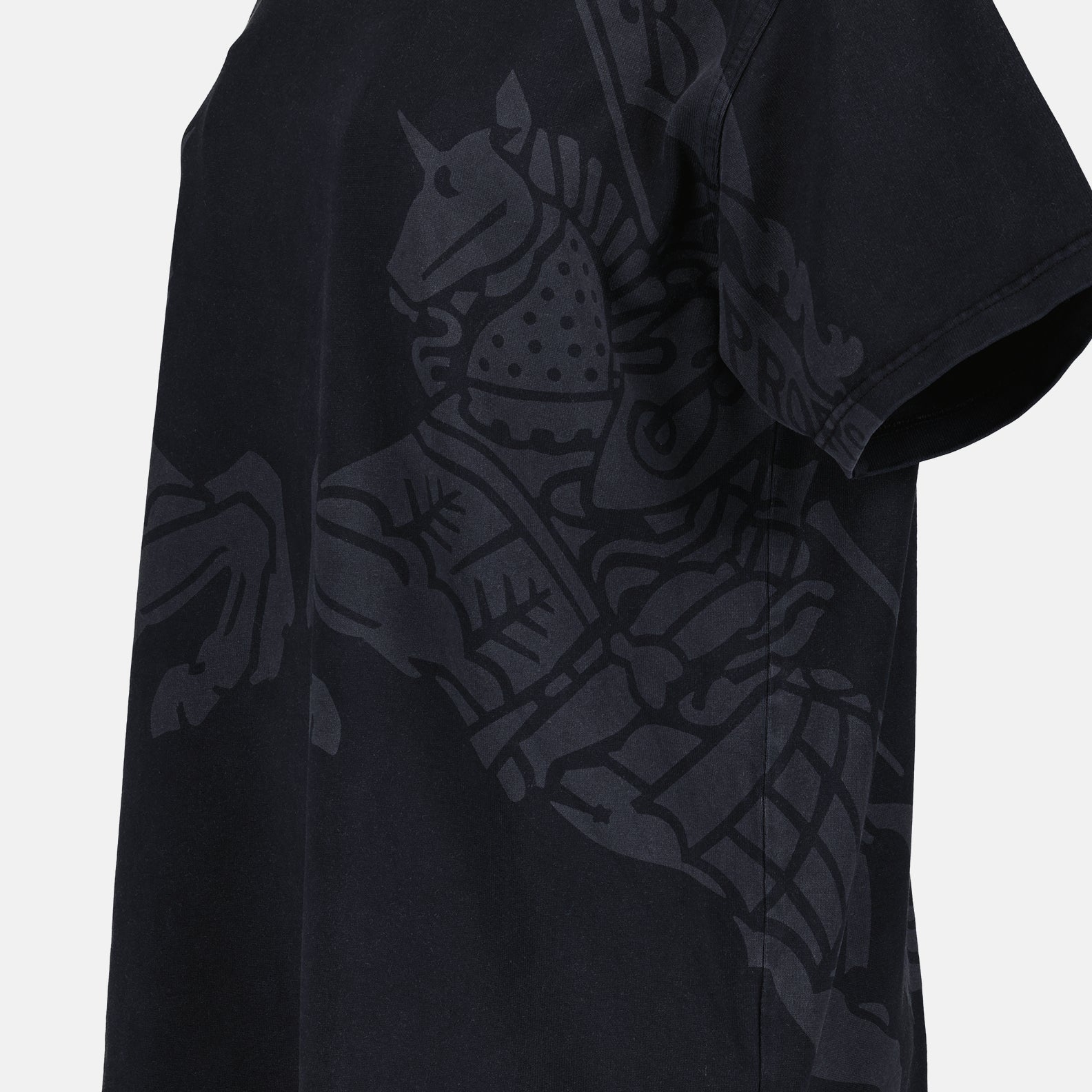 Tシャツ 馬のTシャツ Burberry 黒 女性