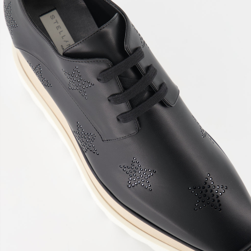 プラットフォームシューズ エリーゼ・ダービーズ Stella McCartney 黒 女性