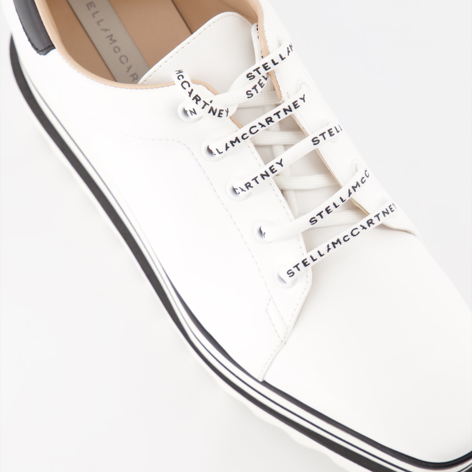 プラットフォームシューズ エリーゼ・ダービーズ Stella McCartney 白 女性