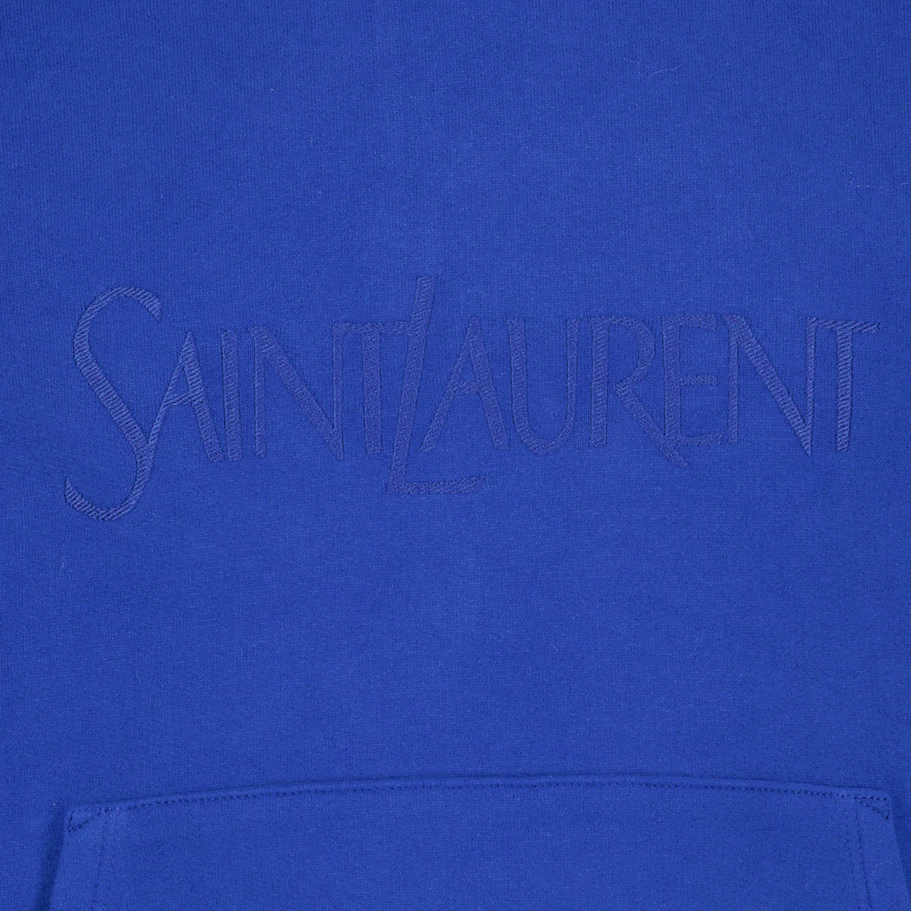 Moletons Sweatshirt com Logo Saint Laurent Azul escuro Homme