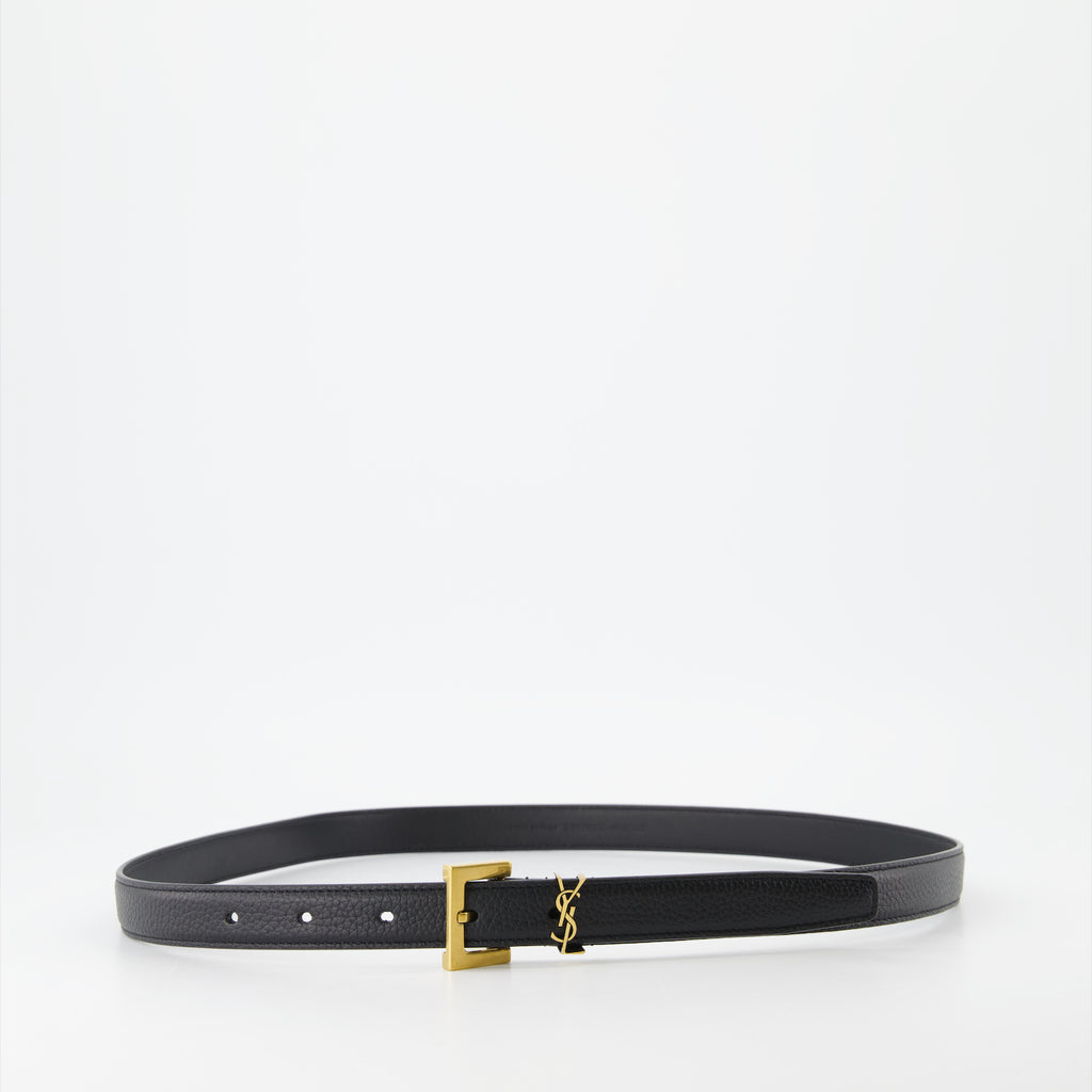 Ceintures Ceinture Cassandre Saint Laurent Noir Homme