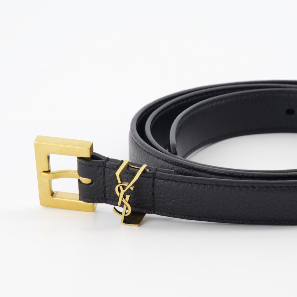 Ceintures Ceinture Cassandre Saint Laurent Noir Homme