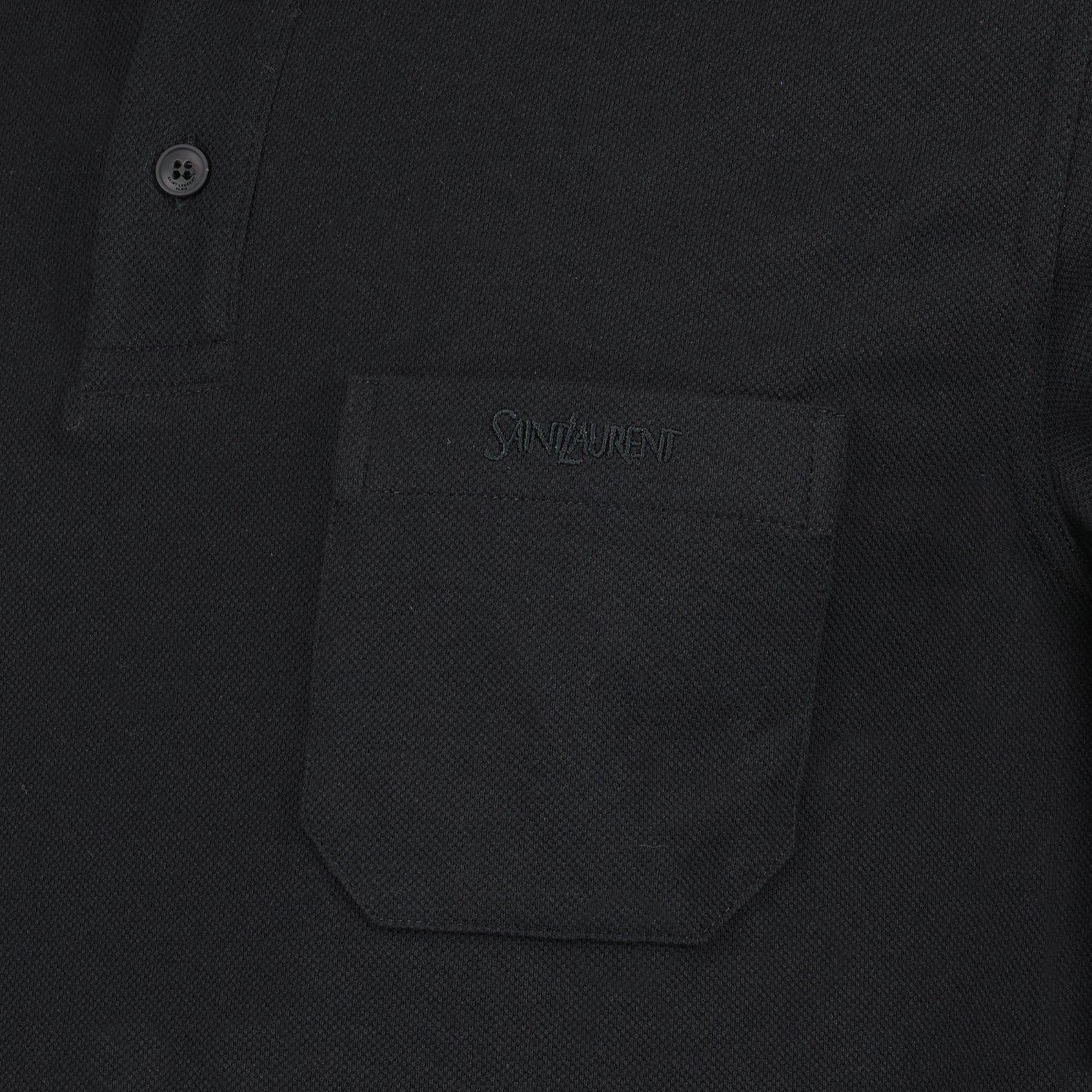 Polo shirts Pocket Polo Saint Laurent Black Man