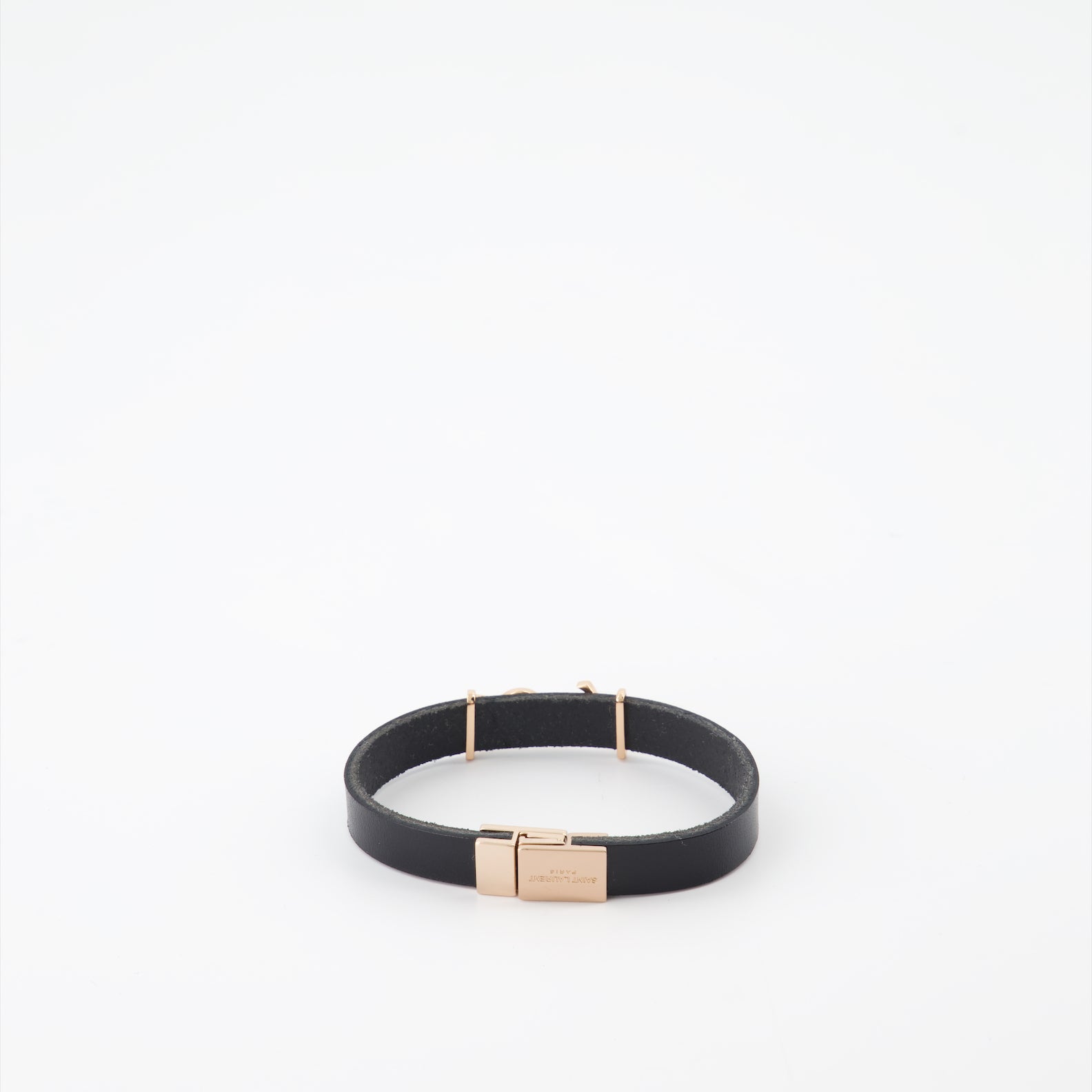 Bijoux Bracelet YSL Saint Laurent Noir Homme