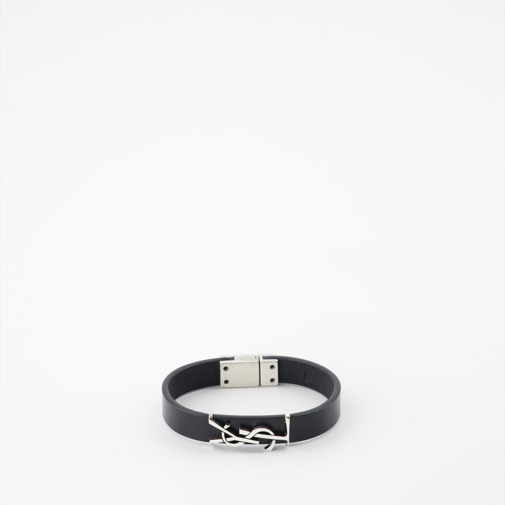 Bijoux Bracelet Cassandre Saint Laurent Noir Homme