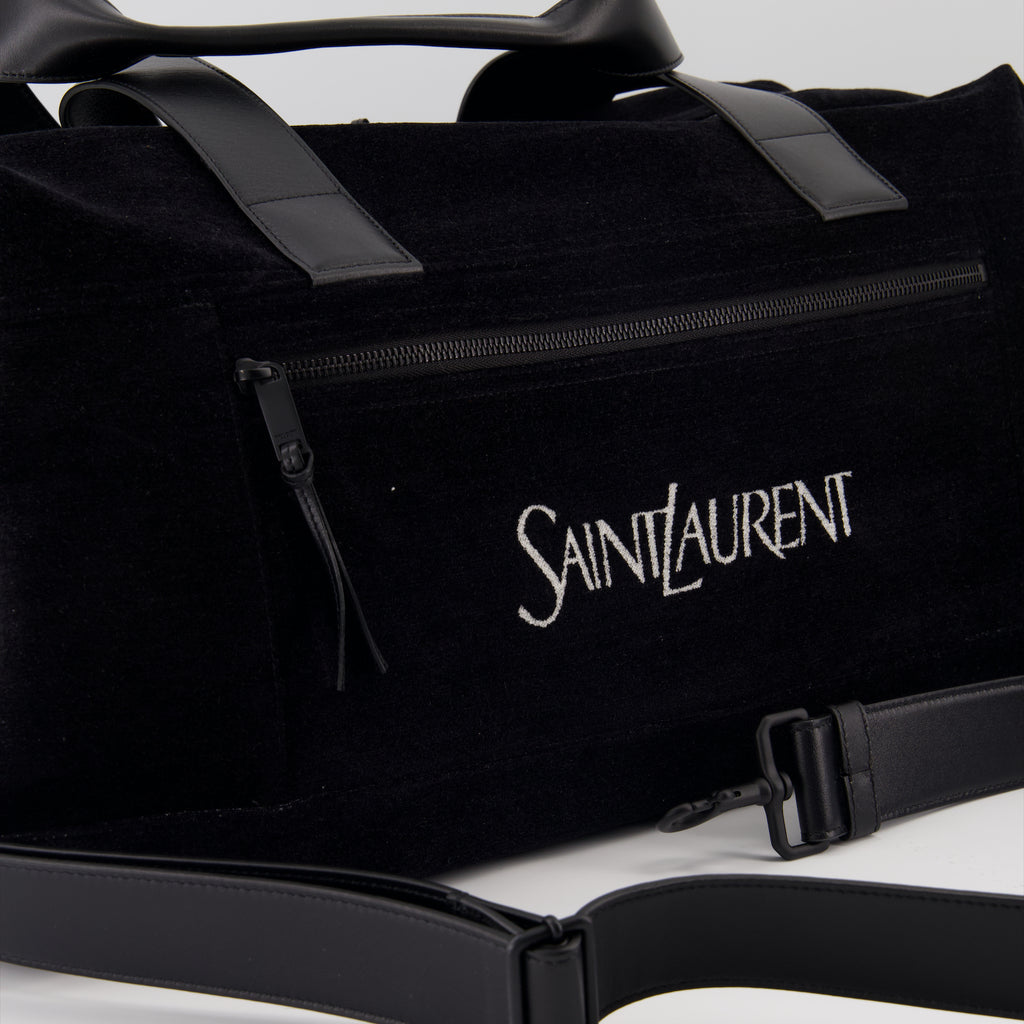스포츠 및 여행 가방 Sac de voyage à logo Saint Laurent 검은색 Homme