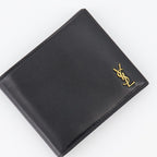 スモールレザーグッズ YSLウォレット Saint Laurent 黒 男