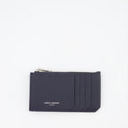 Pequenos artigos de couro Carteira com Fecho Saint Laurent Azul escuro Homme