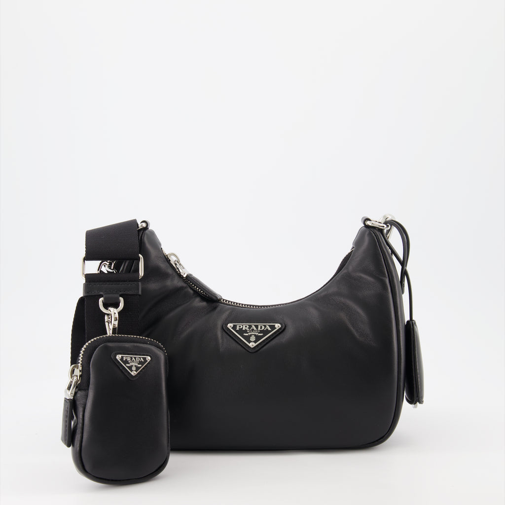Sacs bandoulière Sac Re-Edition 2005 Prada Noir Femme