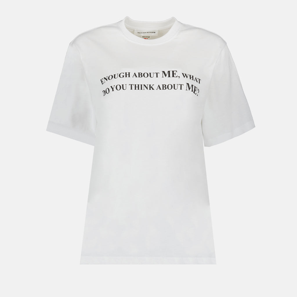 Camisetas T-shirt à slogan Victoria Beckham Branco Femme
