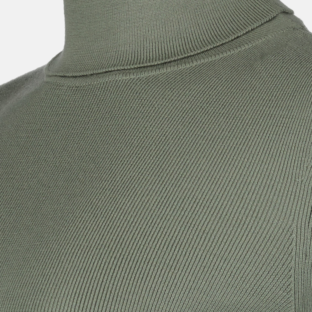 Maille Pull à col roulé en laine Victoria Beckham Vert Femme