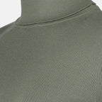 Maille Pull à col roulé en laine Victoria Beckham Vert Femme