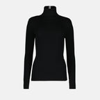 Maglieria Pull col roulé en laine Victoria Beckham Nero Femme
