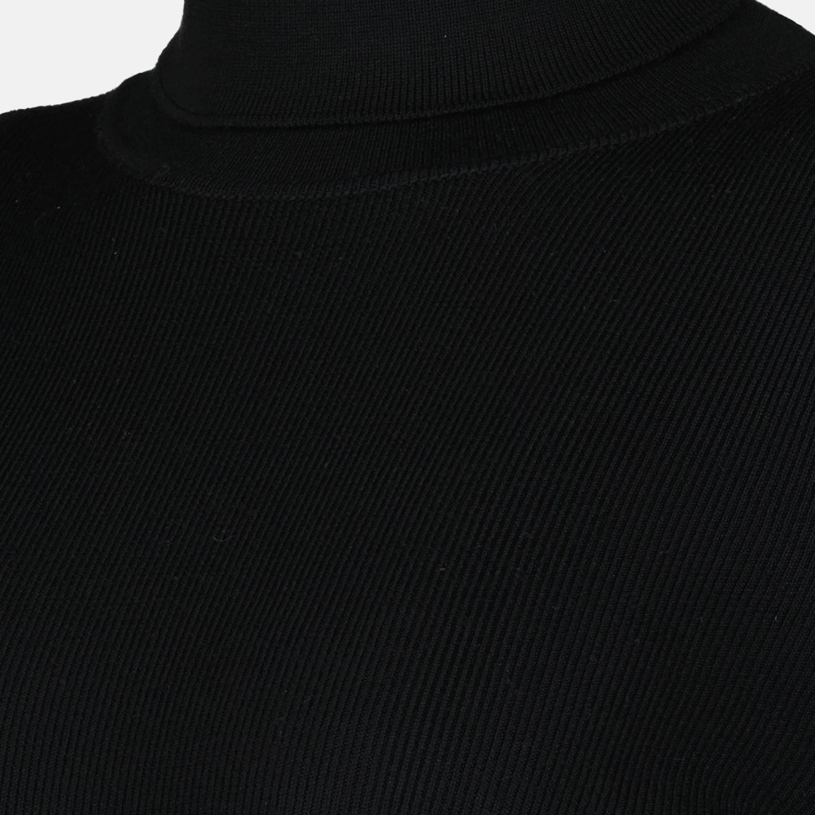 Maglieria Pull col roulé en laine Victoria Beckham Nero Femme