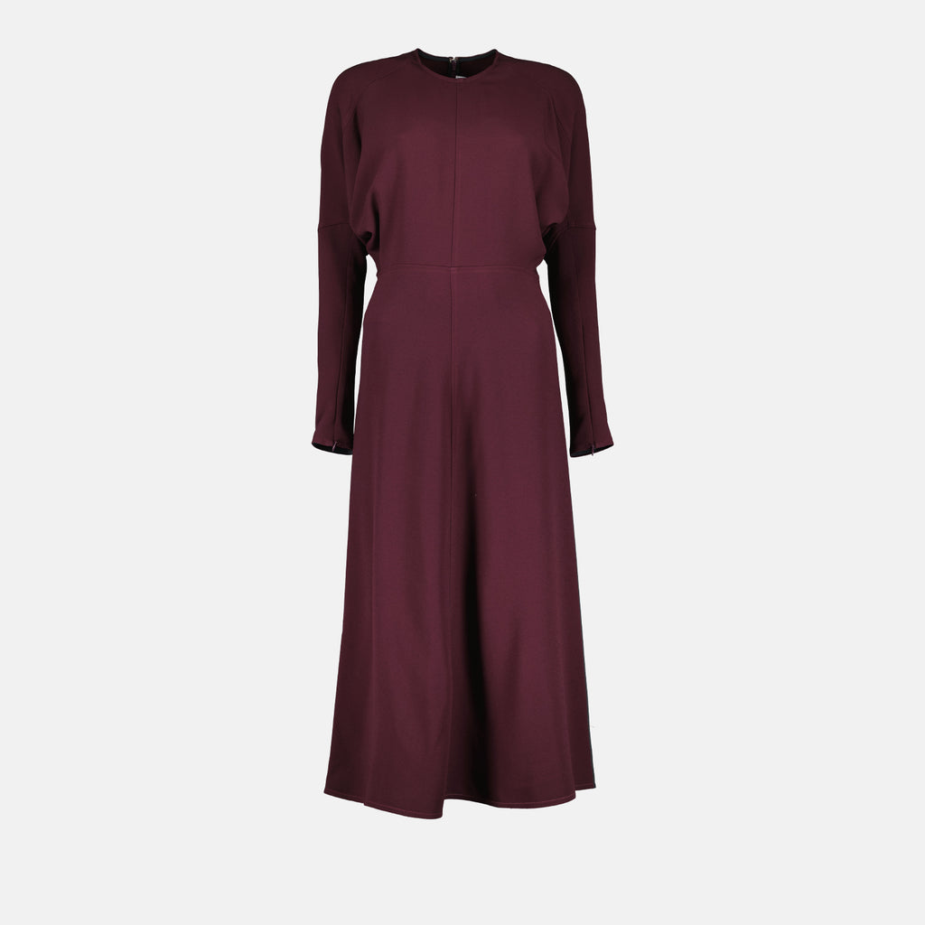 드레스 Robe midi Dolman Victoria Beckham 빨간색 Femme